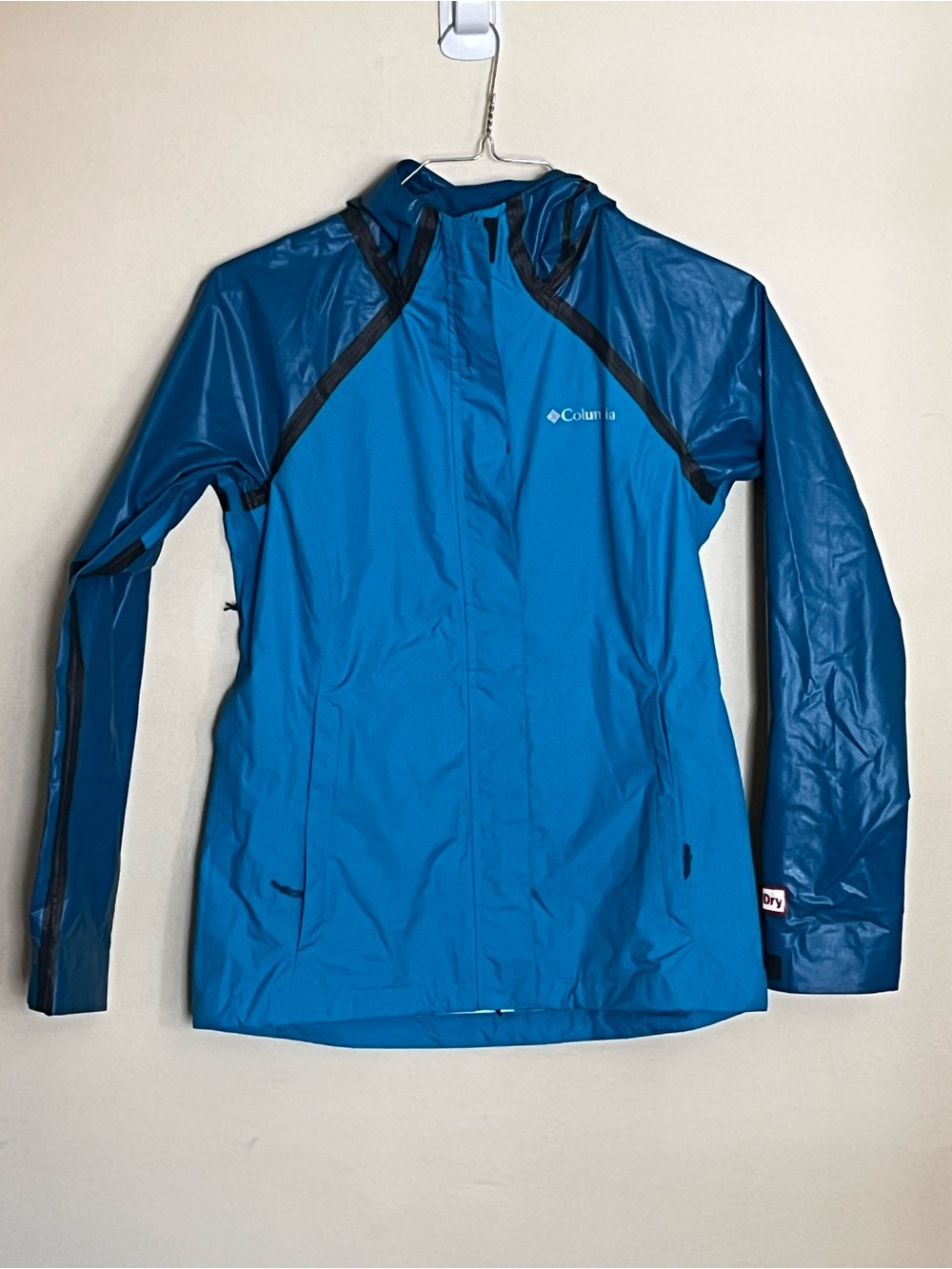 Columbia Out Dry Rain Jacket Blue Size S